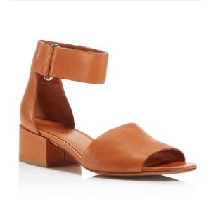 Vince Rosalia Leather Block Heel Ankle Strap